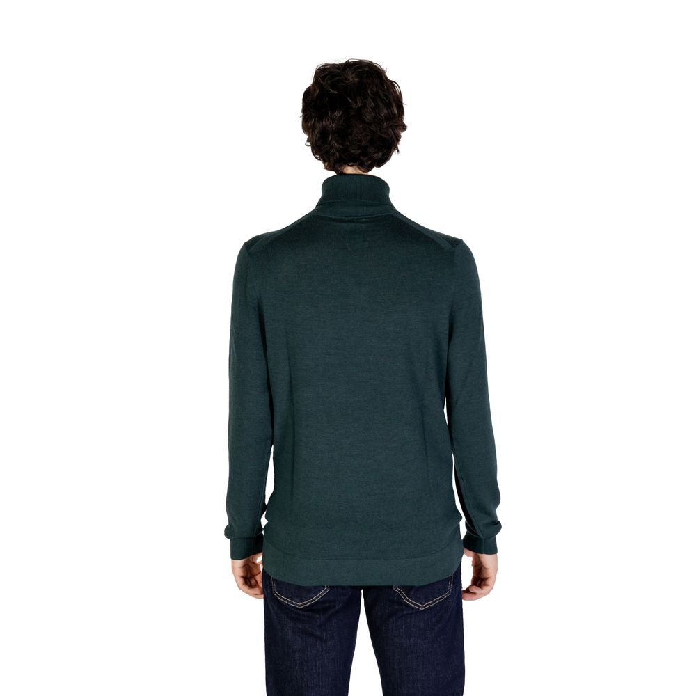 Calvin Klein Rollkragenpullover aus grüner Wolle
