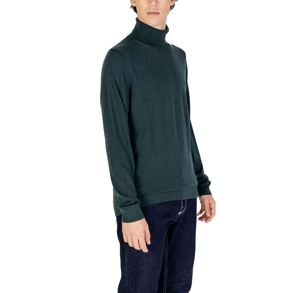 Calvin Klein Rollkragenpullover aus grüner Wolle