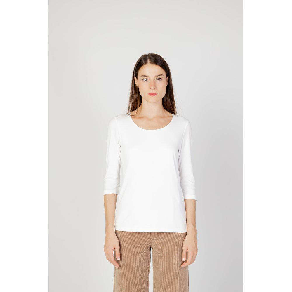 Street One Cremefarbenes Baumwoll-Langarmshirt