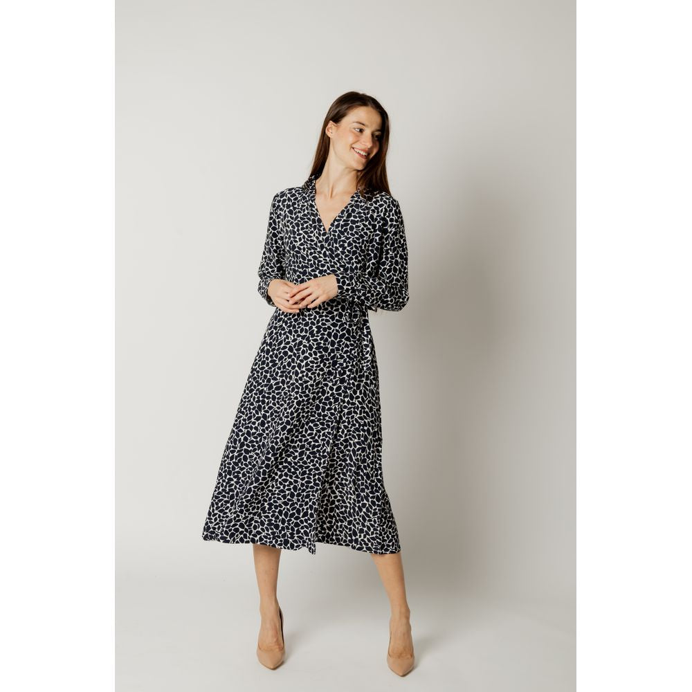 Street One Midi aus blauer Viskose