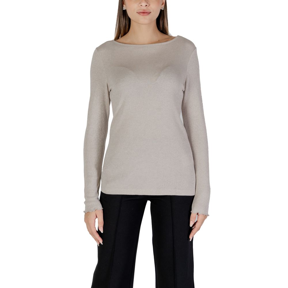 Street One Beige Viskose Langarmshirt