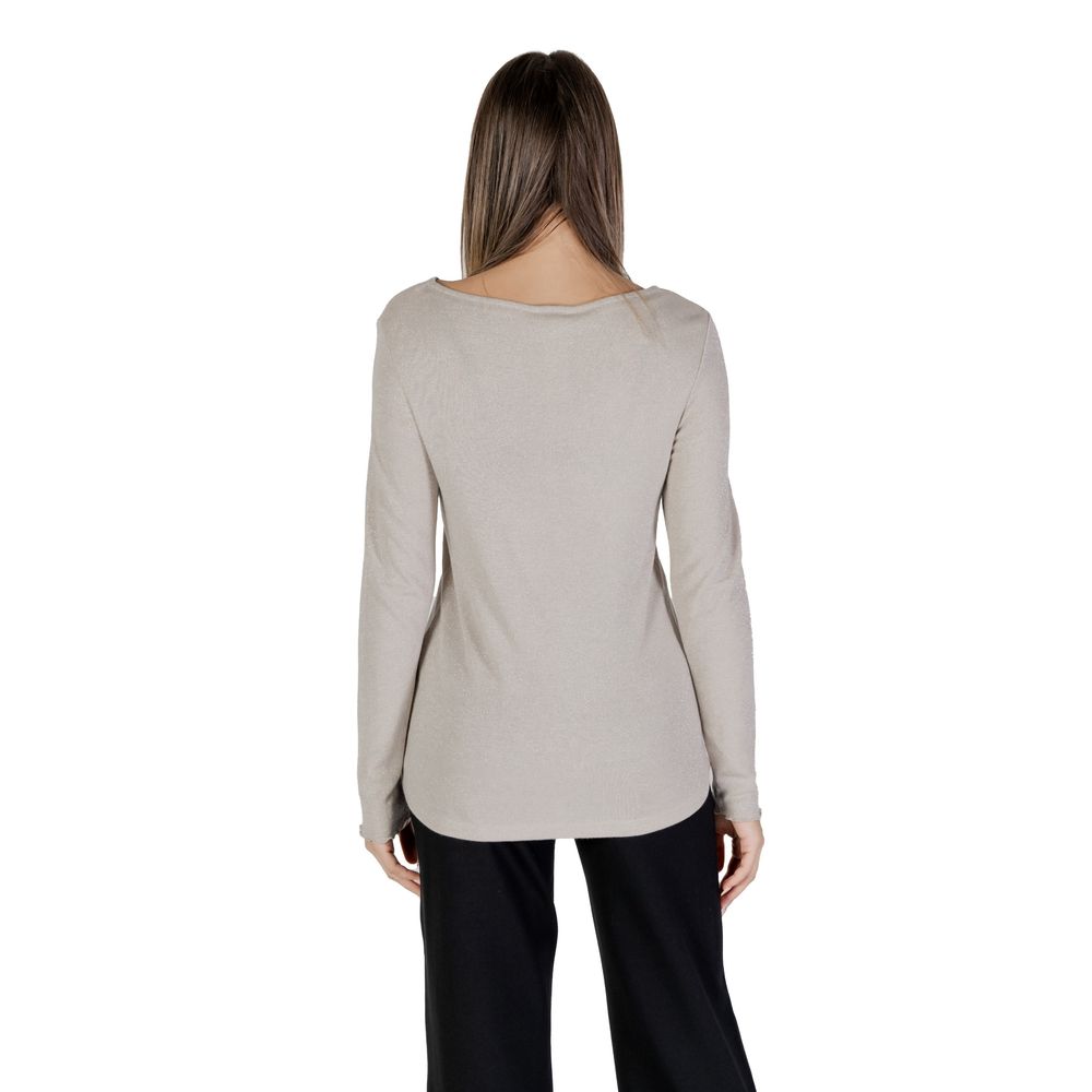 Street One Beige Viskose Langarmshirt