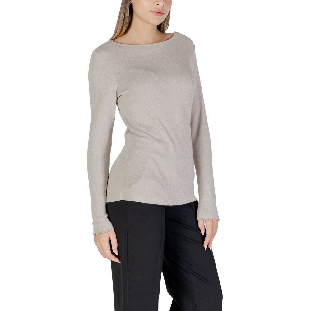 Street One Beige Viskose Langarmshirt
