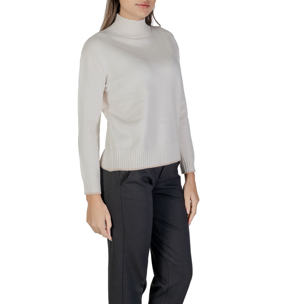 Street One Cremefarbener Polyester-Pullover