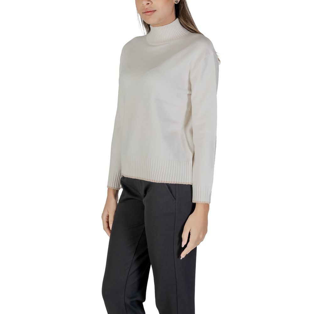 Street One Cremefarbener Polyester-Pullover
