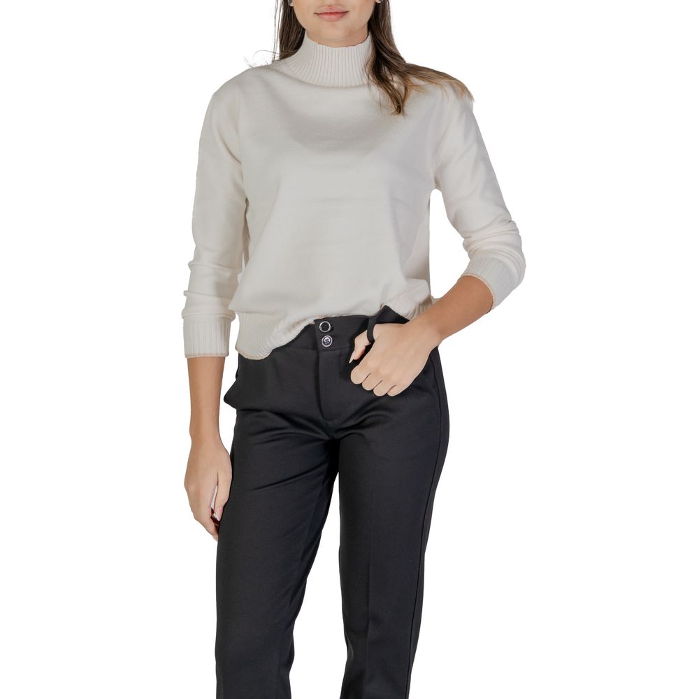 Street One Cremefarbener Polyester-Pullover