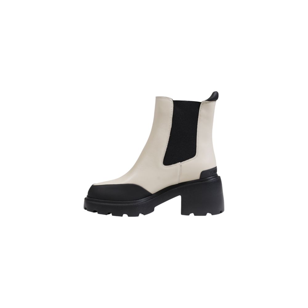 Tommy Hilfiger Jeans Beige Leather Boots