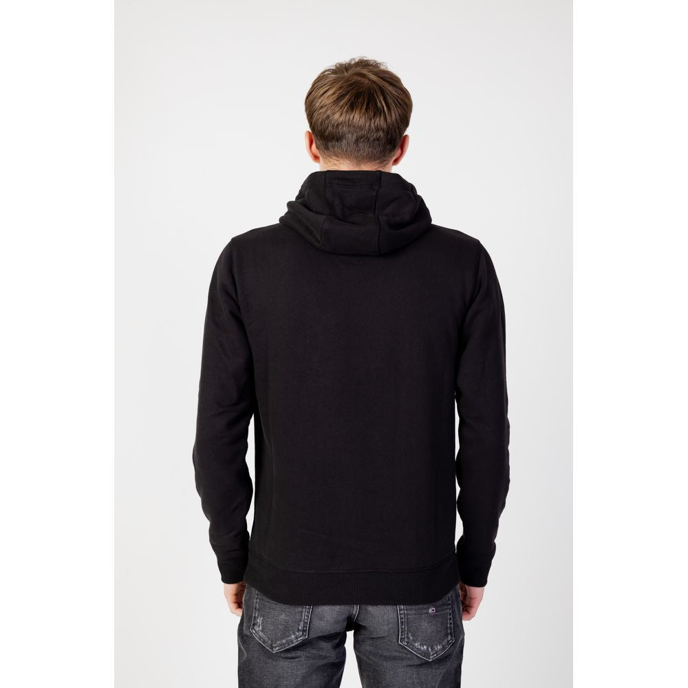 Tommy Hilfiger Jeans Schwarzer Bio-Baumwoll-Kapuzenpulli