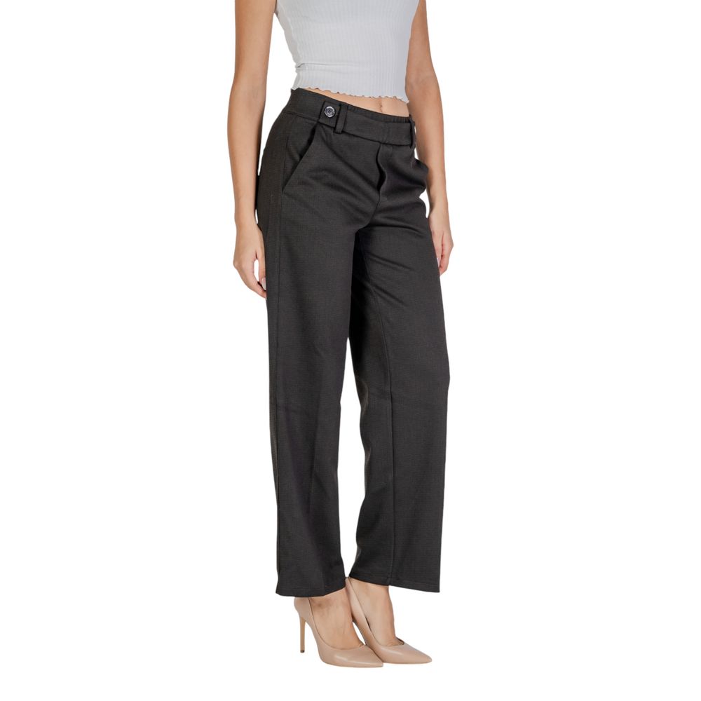Street One Black Polyester Jeans & Pants