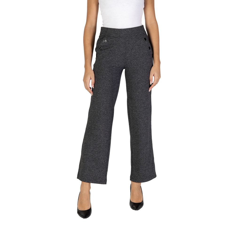 Street One Black Polyester Jeans & Pants