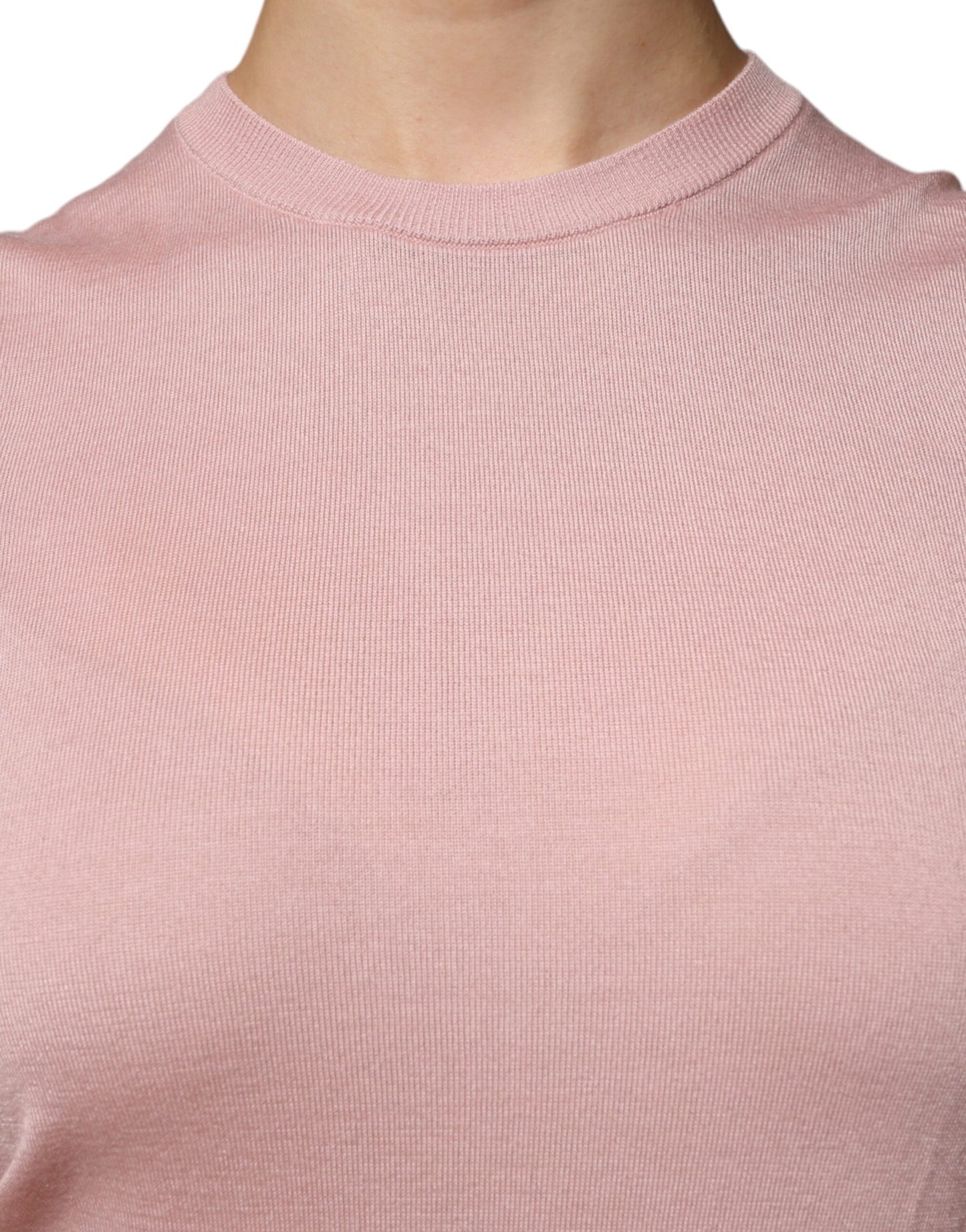 Dolce & Gabbana Rosa Kaschmir Strick-Tanktop ohne Ärmel
