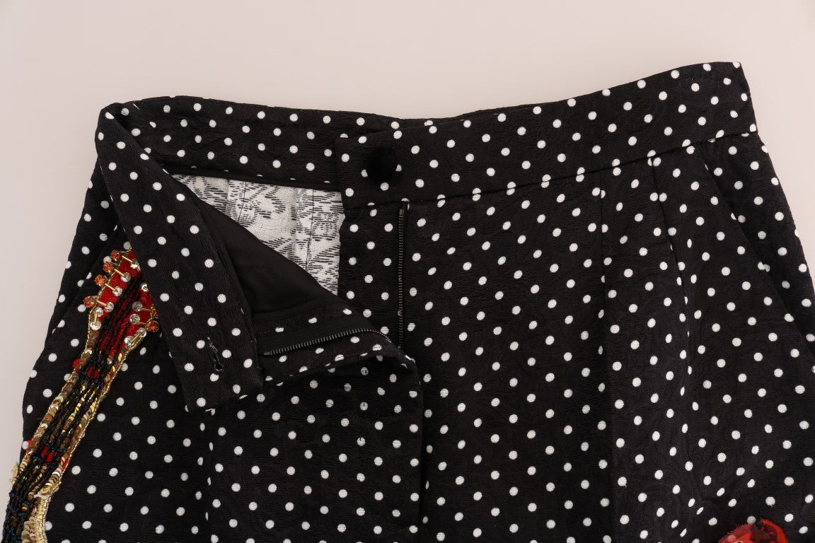Dolce & Gabbana Elegant trousers with polka dot decoration