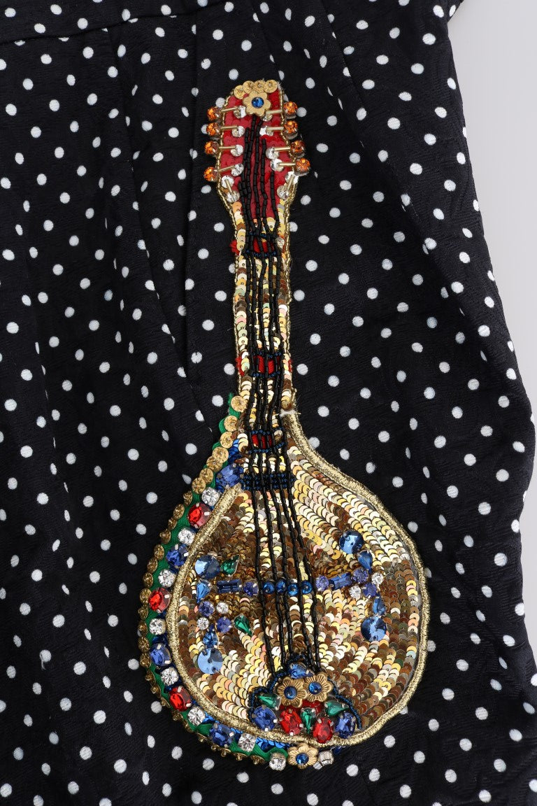 Dolce & Gabbana Elegant trousers with polka dot decoration