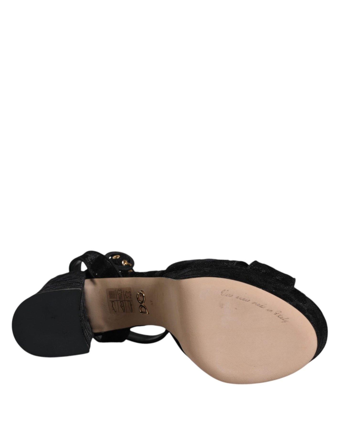 Dolce & Gabbana Schwarz Leopard Plateau Heels Sandalen Schuhe