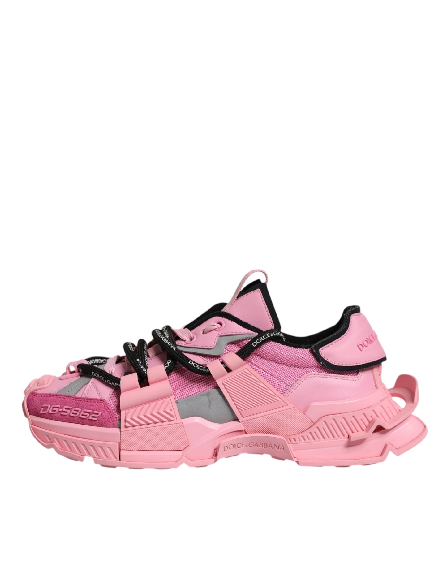 Dolce & Gabbana Rosa Low Top Space Frauen Turnschuhe Schuhe