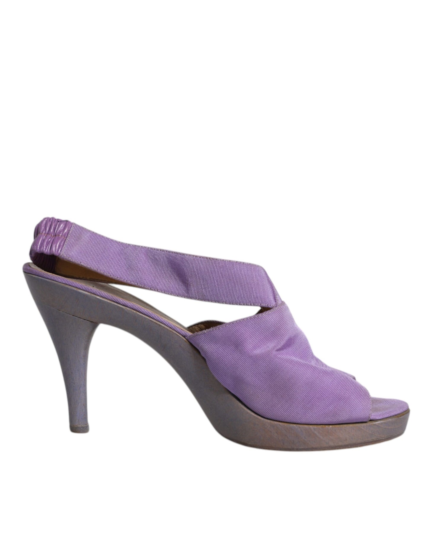 Dolce & Gabbana Lila Plattform Slingback Heels Sandalen Schuhe
