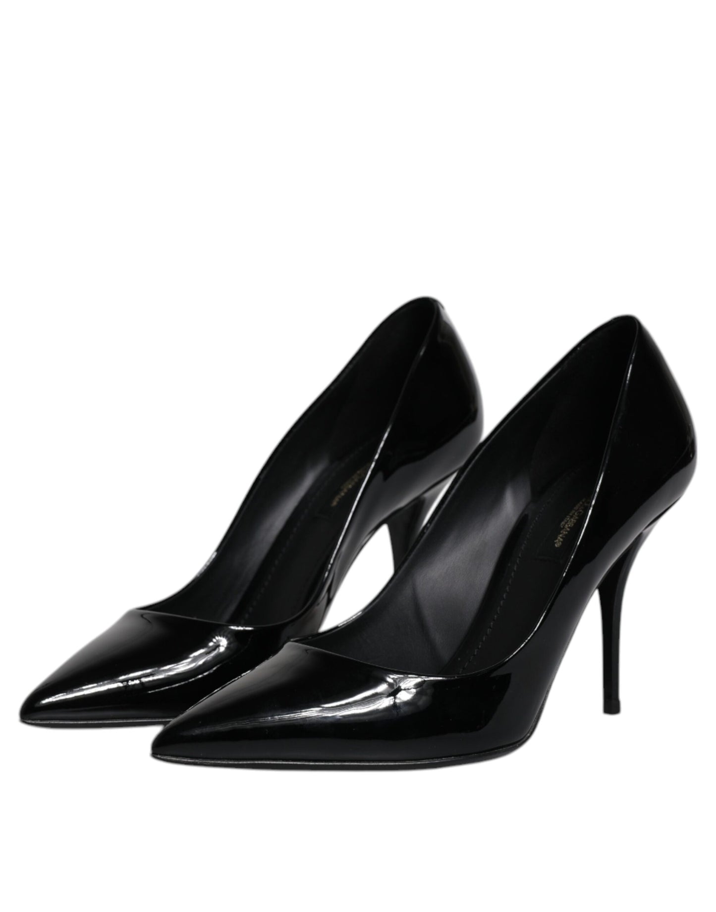 Dolce & Gabbana Schwarze Lackleder High Heels Pumps Schuhe