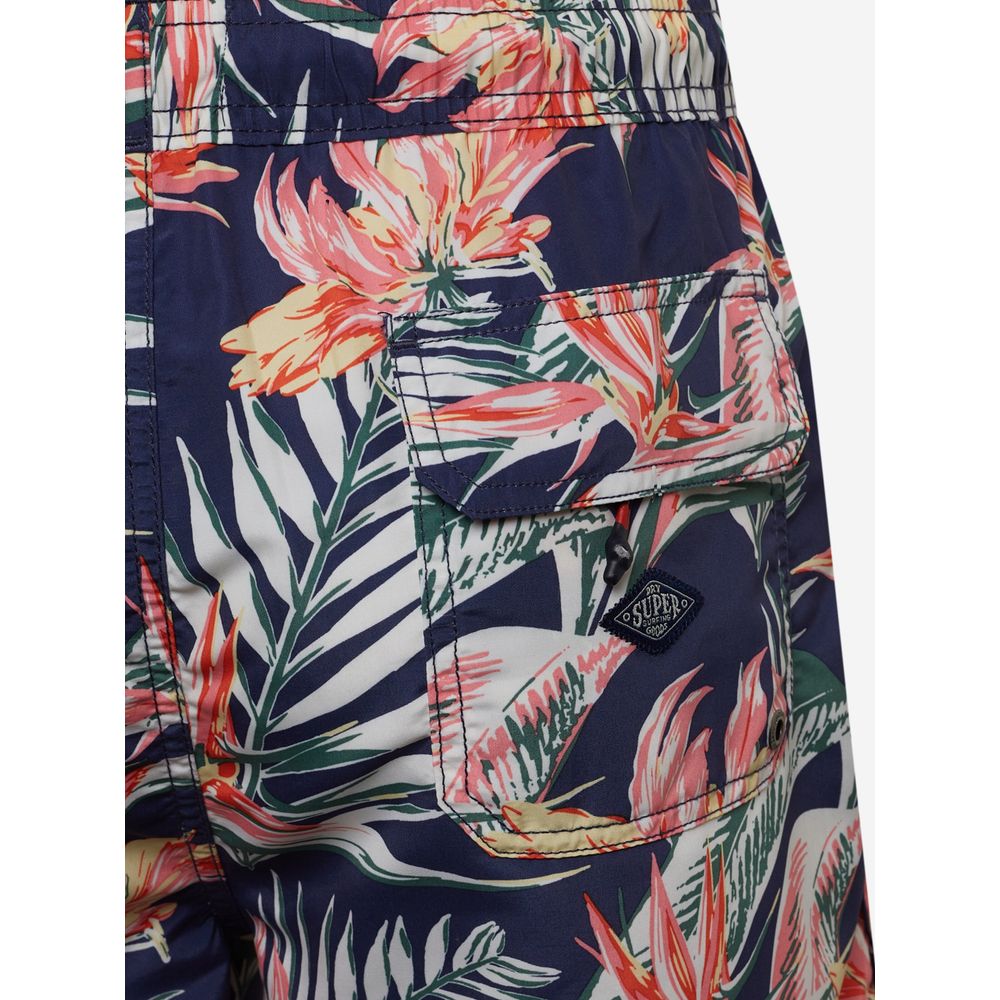 Superdry Blaue Polyester-Badeshorts