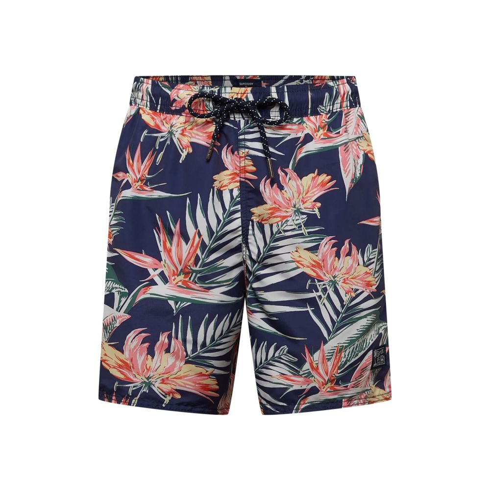 Superdry Blaue Polyester-Badeshorts