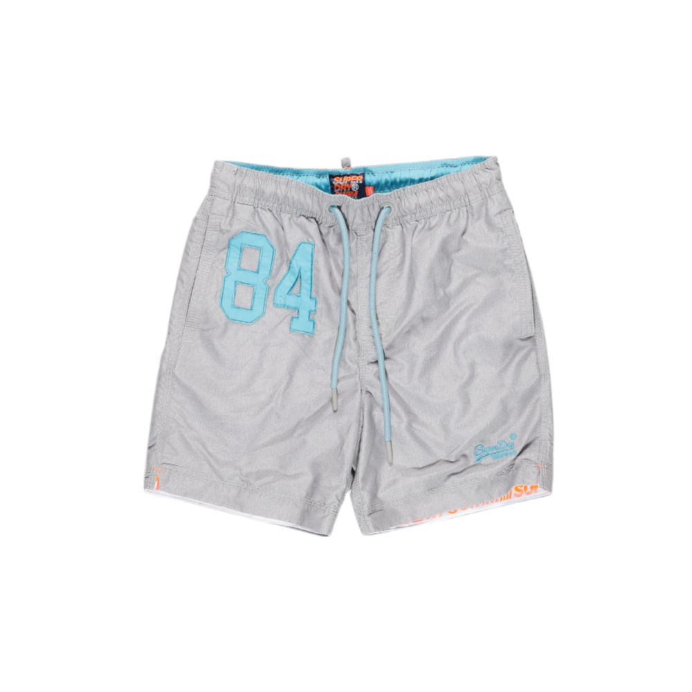Superdry Graue Polyester-Badeshorts