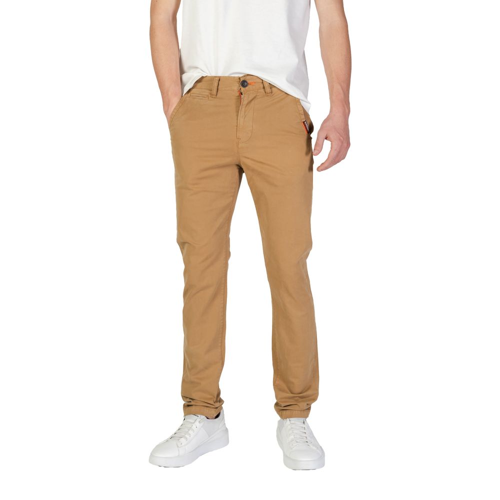 Superdry Beige Cotton Jeans & Trousers