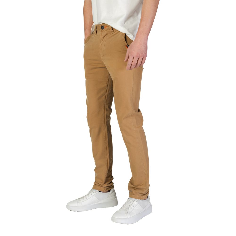 Superdry Beige Cotton Jeans & Trousers