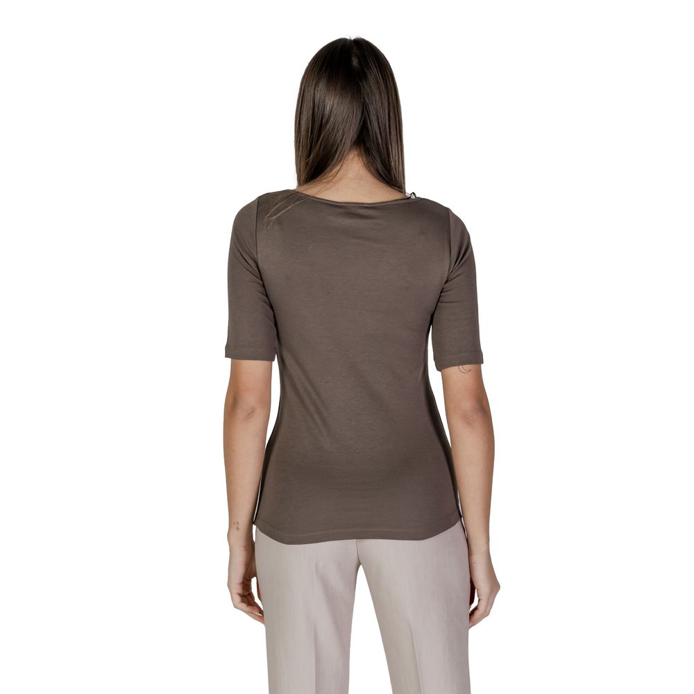 Street One T-Shirt aus brauner Baumwolle