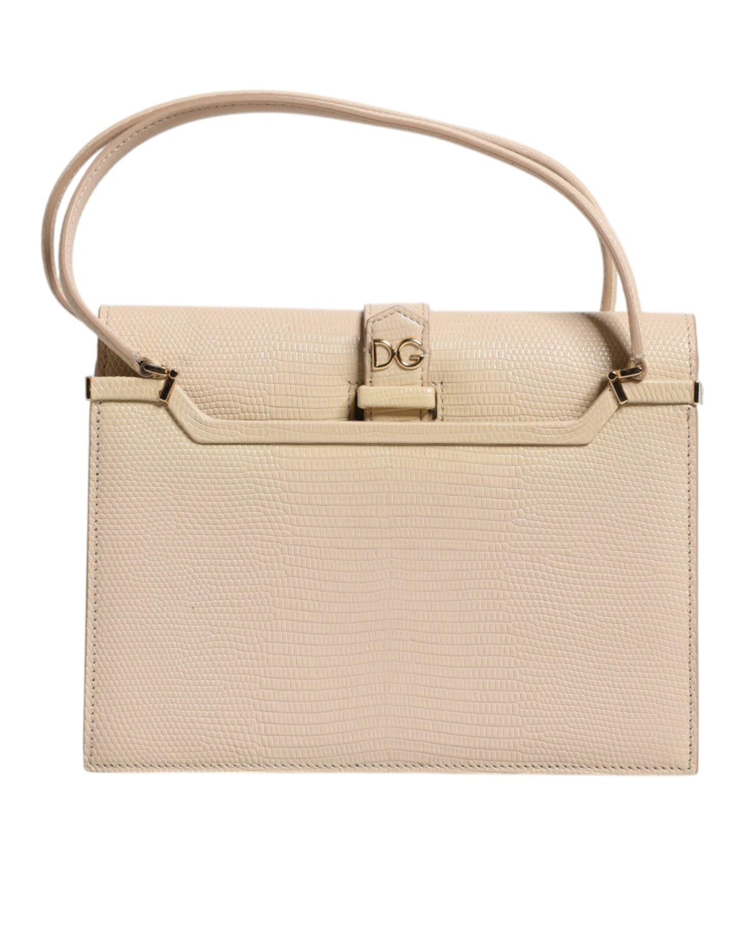 Dolce & Gabbana Beige Leder Ingrid Top Handle Umhängetasche