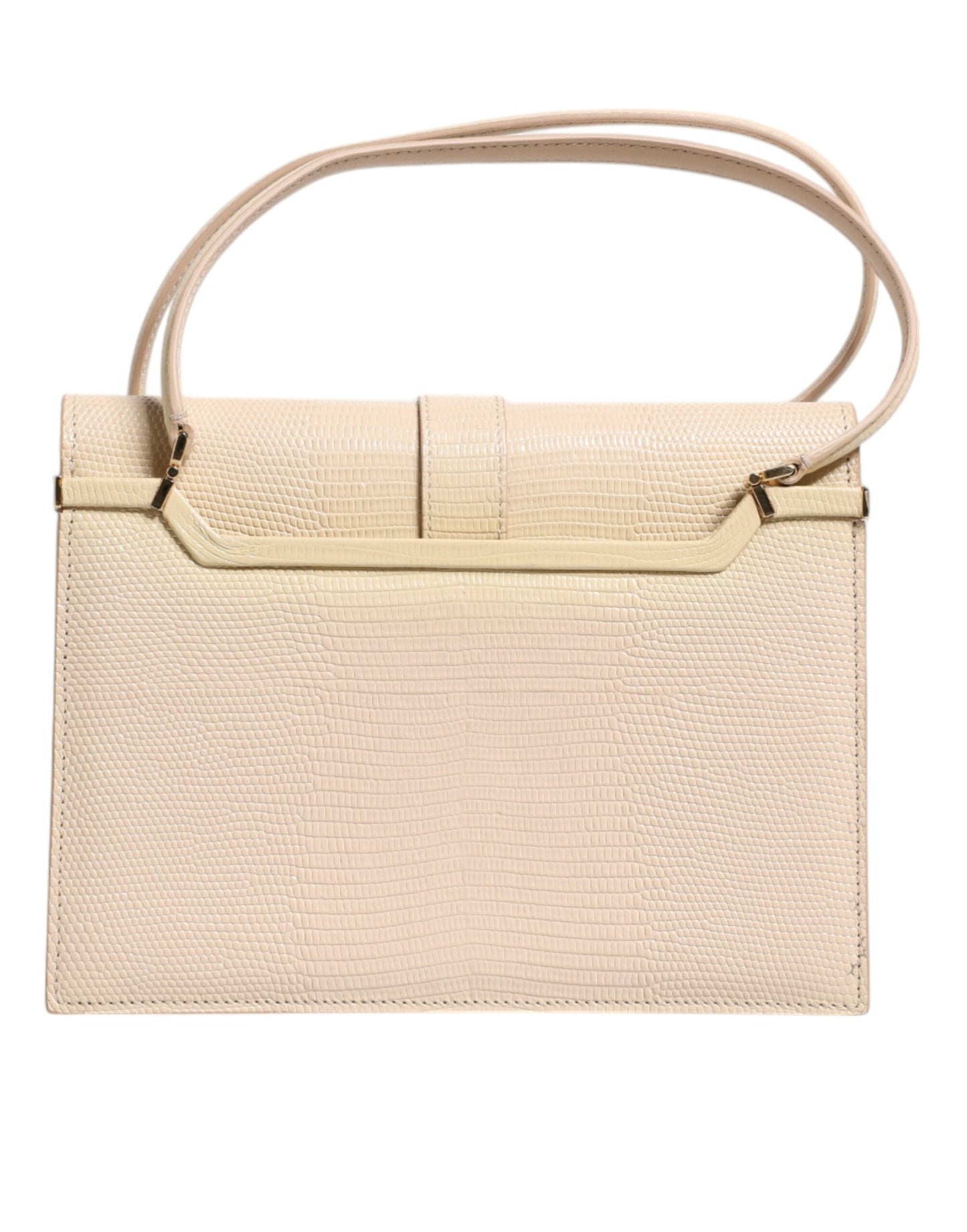 Dolce & Gabbana Beige Leder Ingrid Top Handle Umhängetasche
