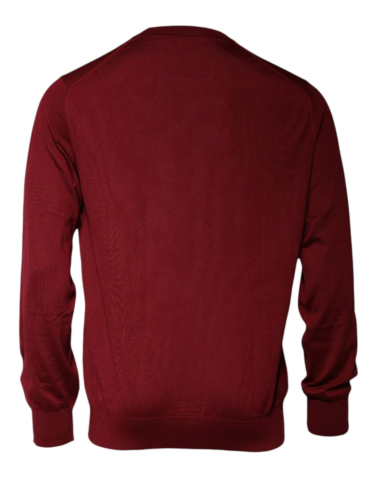 Dolce & Gabbana Kastanienbrauner Kaschmirpullover mit Rundhalsausschnitt