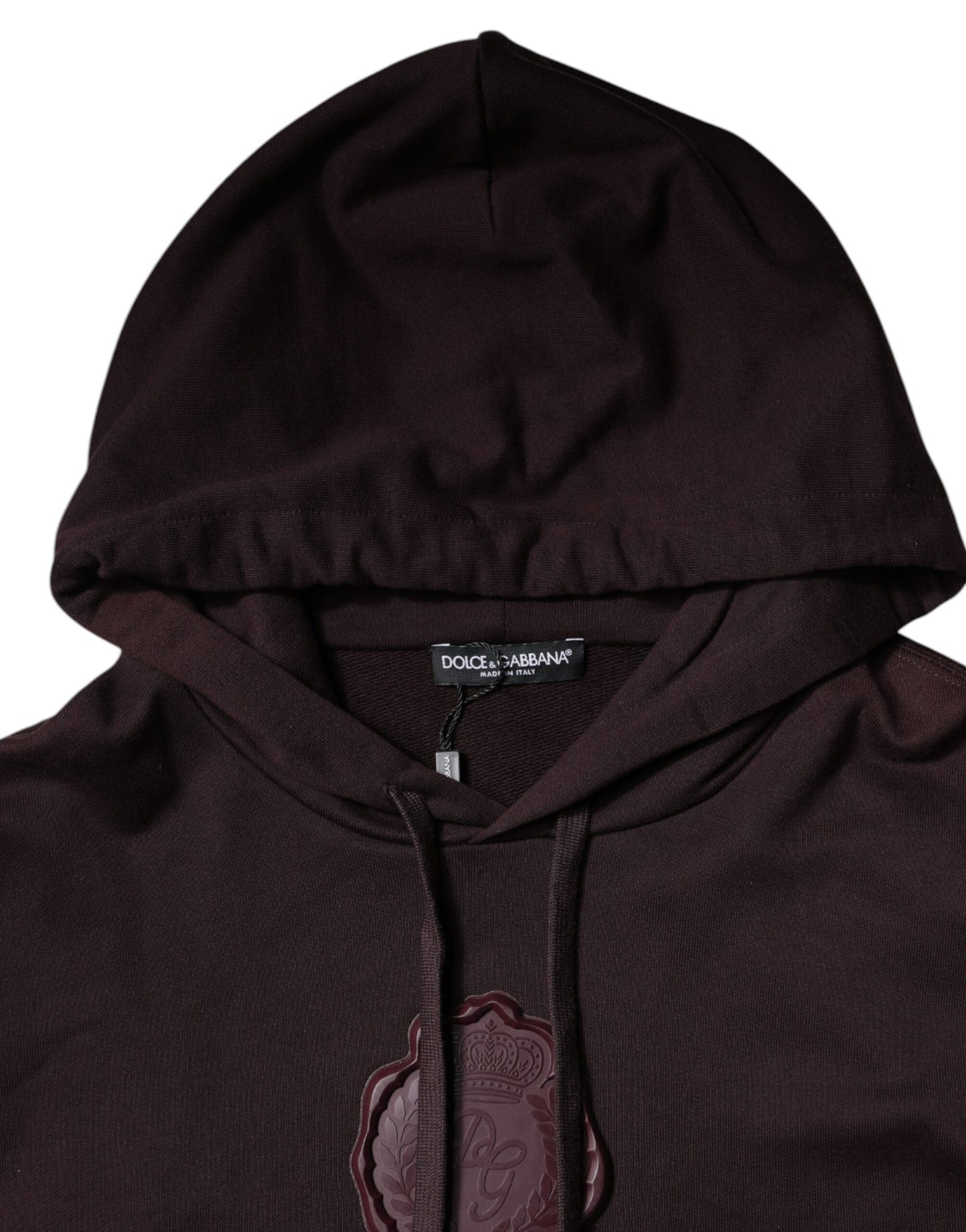 Dolce & Gabbana Braunes Baumwoll-Sweatshirt mit Kapuze für Männer Pullover