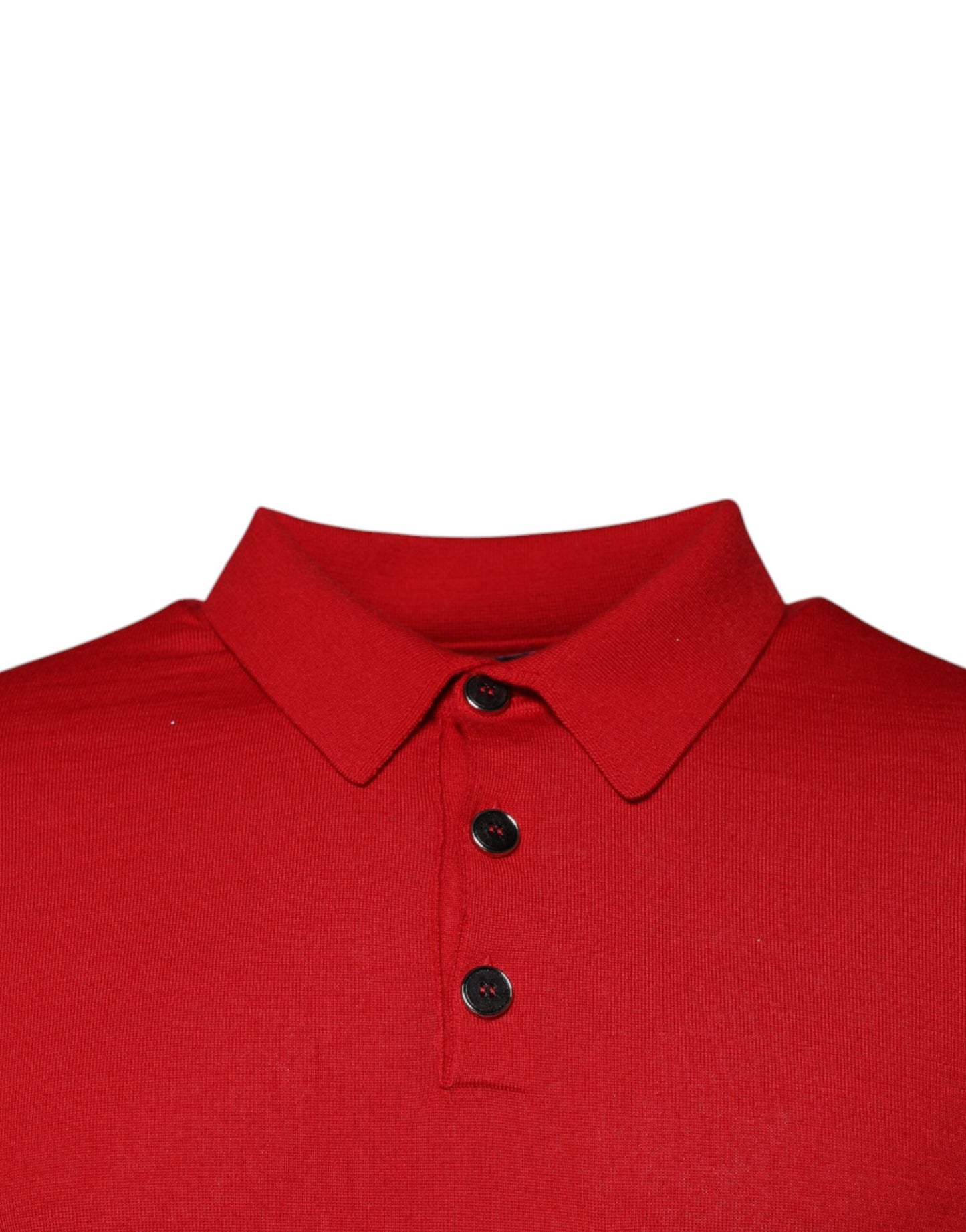 Dolce & Gabbana Roter Kaschmirpullover mit Kragen