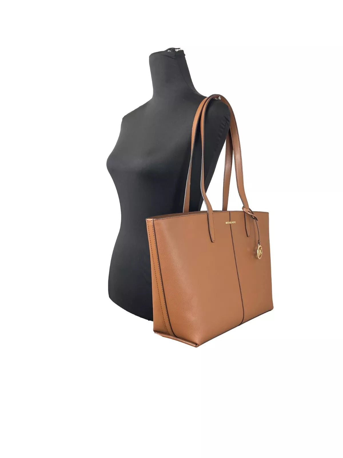 Michael Kors Medium Zip Top Tote Carryall Tasche Braun