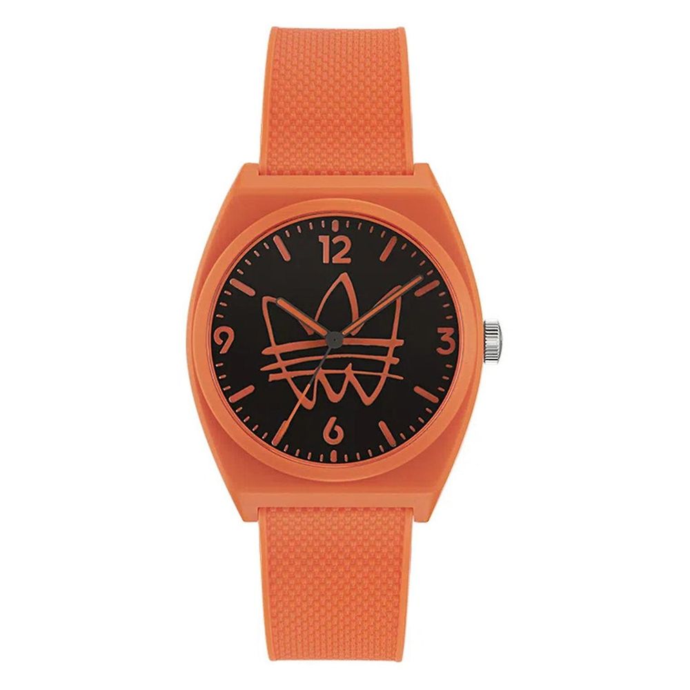 Adidas Orangefarbene Synthetikuhr