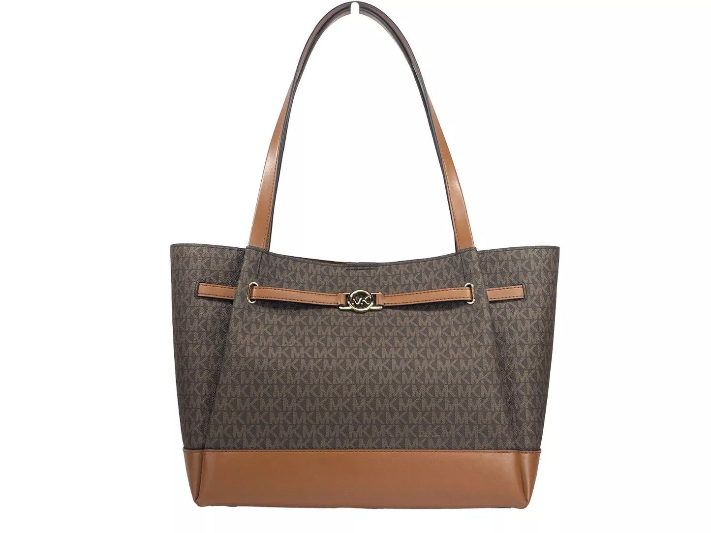 Michael Kors Reed Large Belted Tote Umhängetasche Handtasche Braun