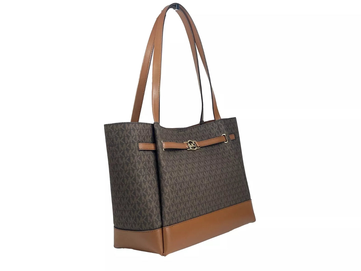 Michael Kors Reed Large Belted Tote Umhängetasche Handtasche Braun