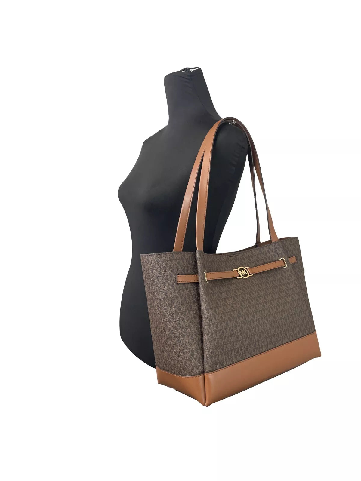 Michael Kors Reed Large Belted Tote Umhängetasche Handtasche Braun