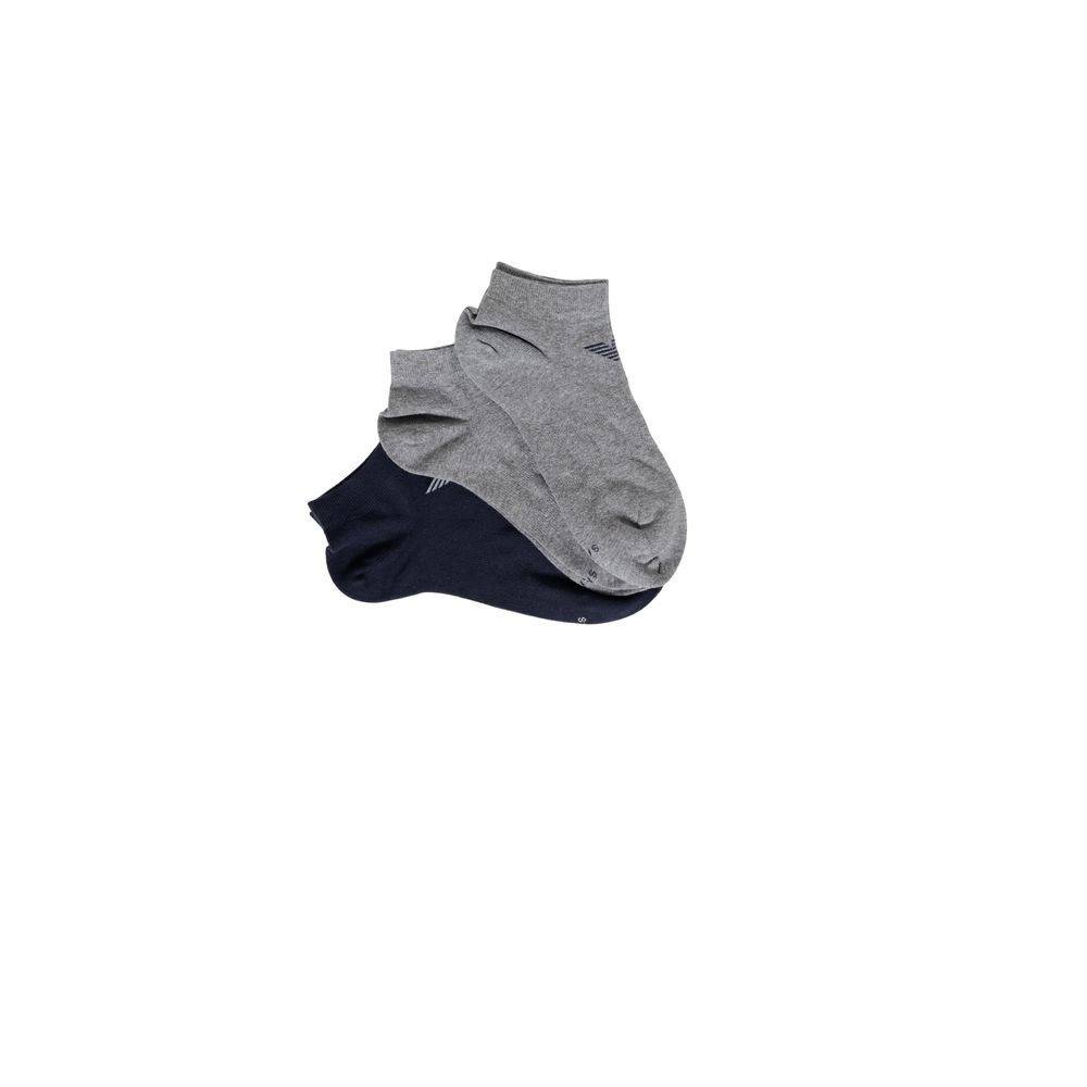 Emporio Armani Underwear Blaue Baumwollsocke