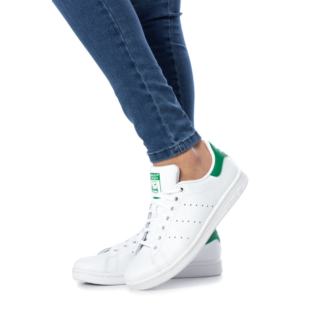 Adidas Grüner Leder-Sneaker