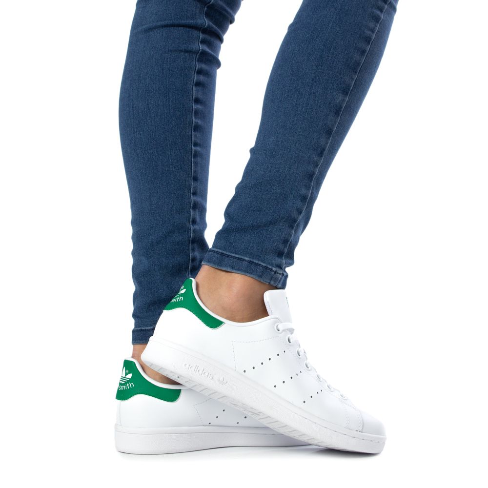 Adidas Grüner Leder-Sneaker
