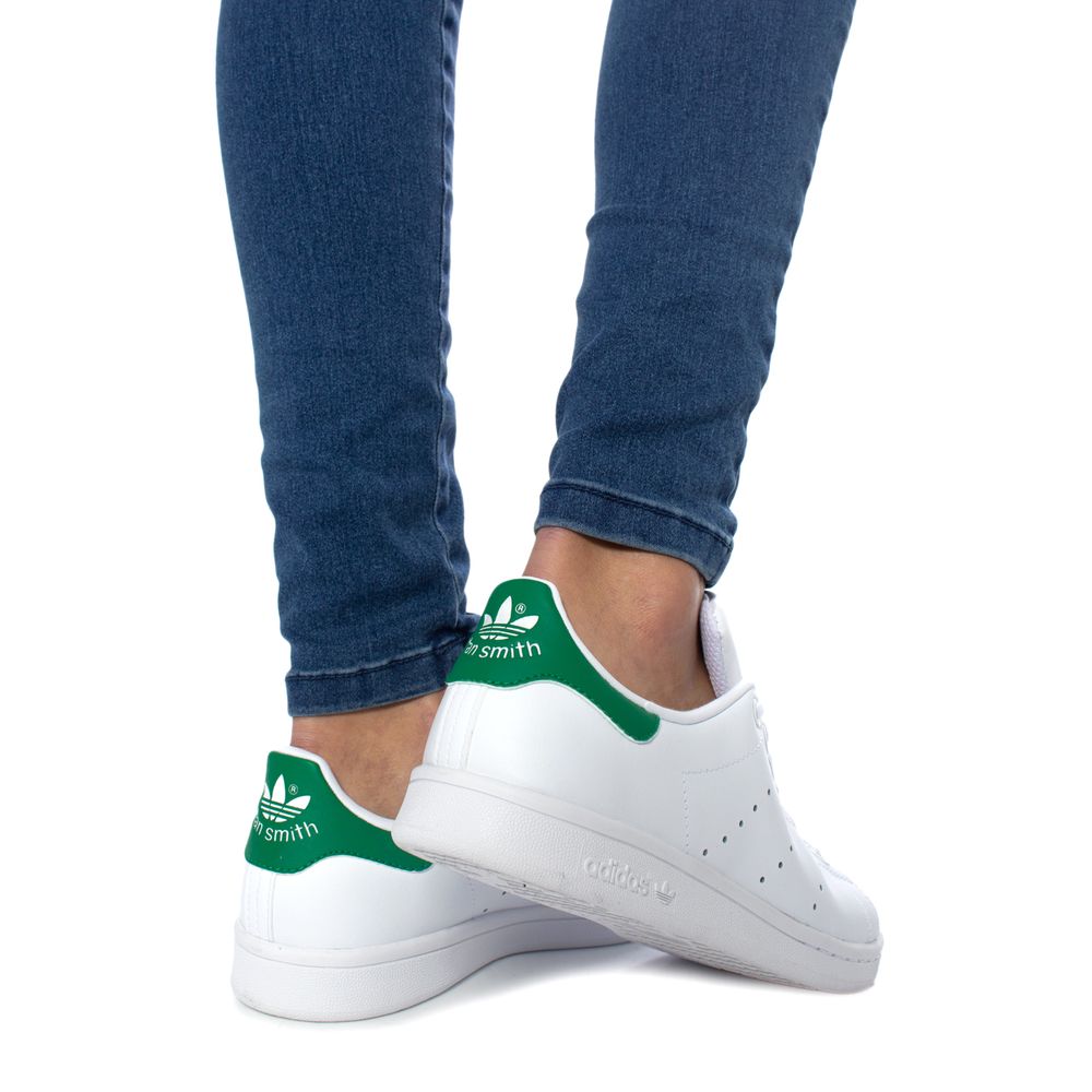 Adidas Grüner Leder-Sneaker