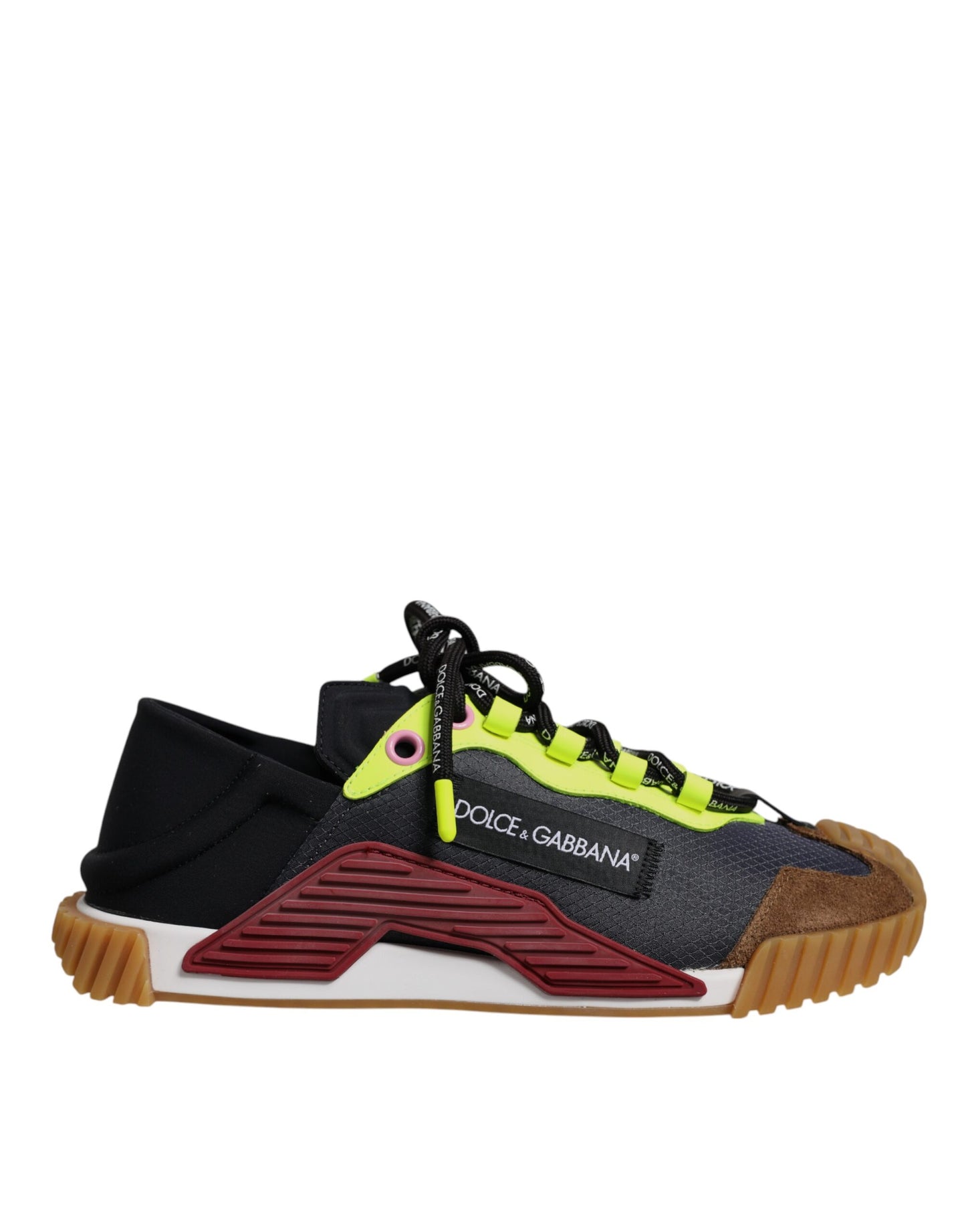 Dolce & Gabbana Multicolor Nylon Low Top NS1 Turnschuhe Schuhe