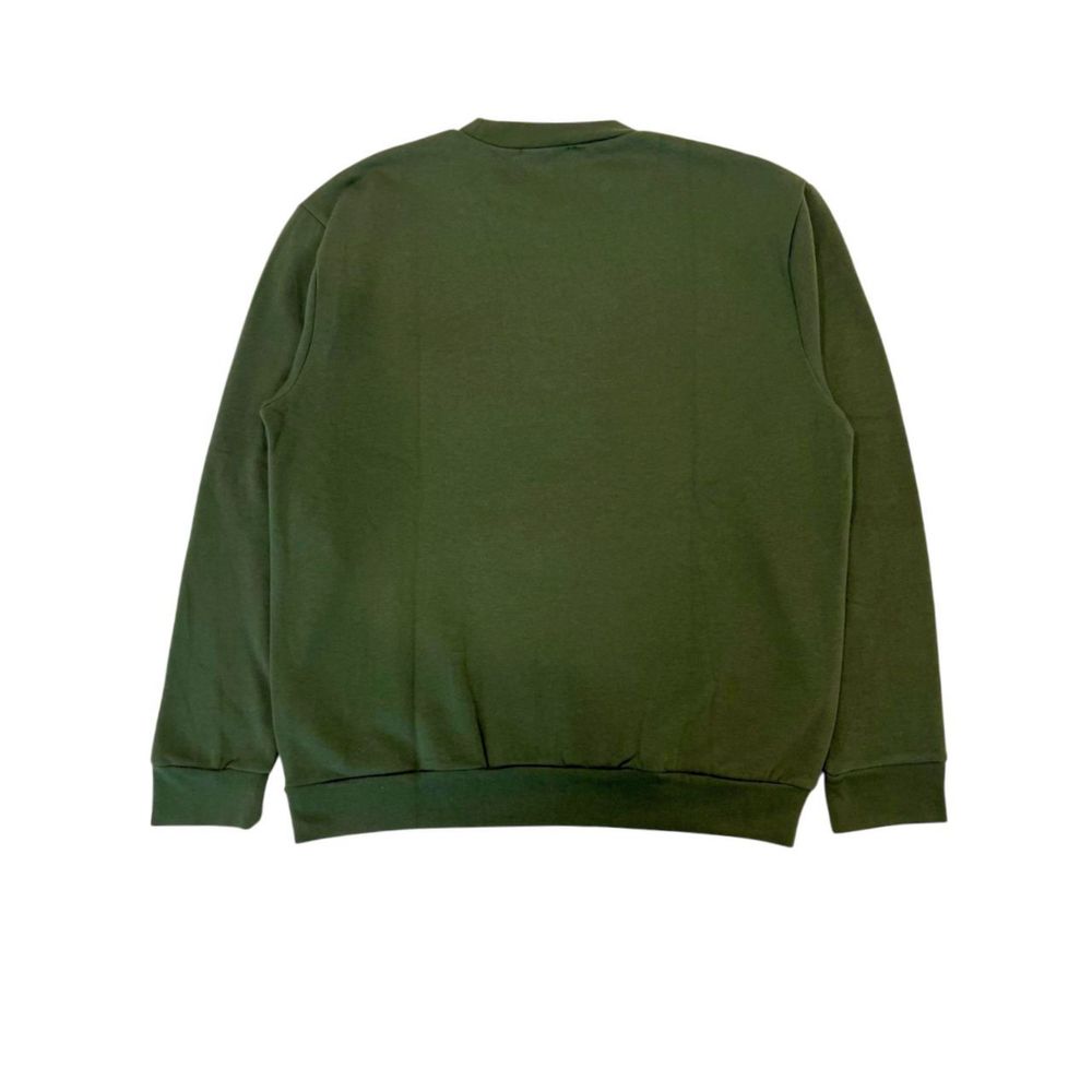 Cavalli Class Grüner Baumwollpullover für Männer