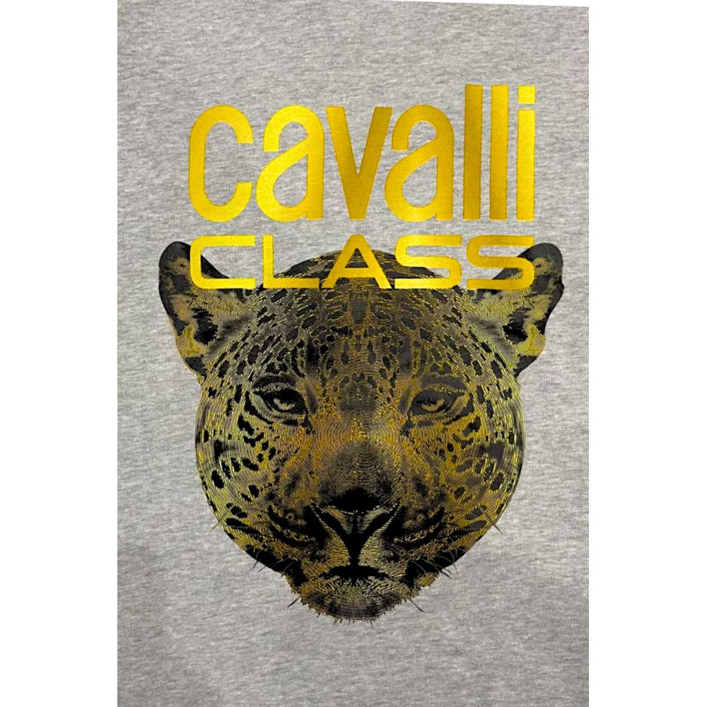 Cavalli Class Grauer Polyester Pullover für Männer