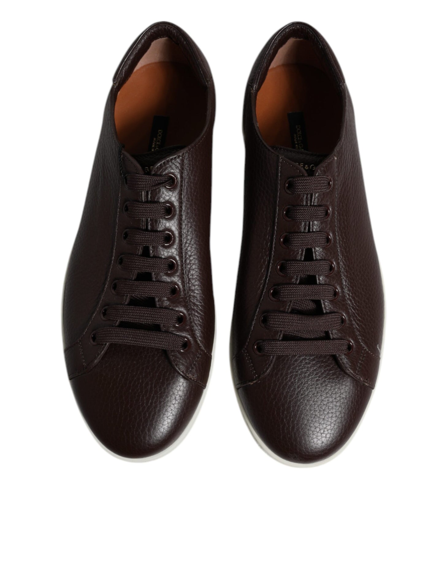 Dolce & Gabbana Braun Low Top Männer Saint Tropez Turnschuhe Schuhe