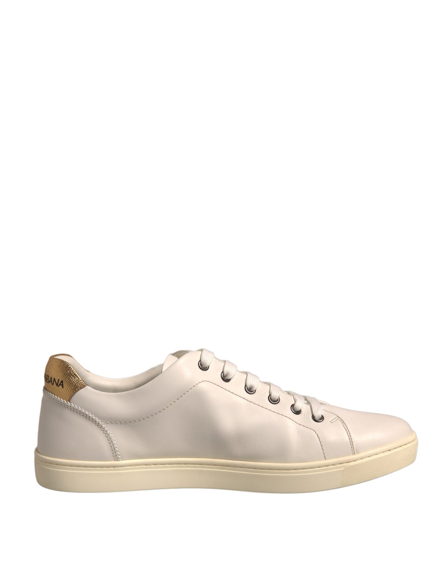 Dolce & Gabbana Weiß Leder Herz verschönert Turnschuhe Schuhe