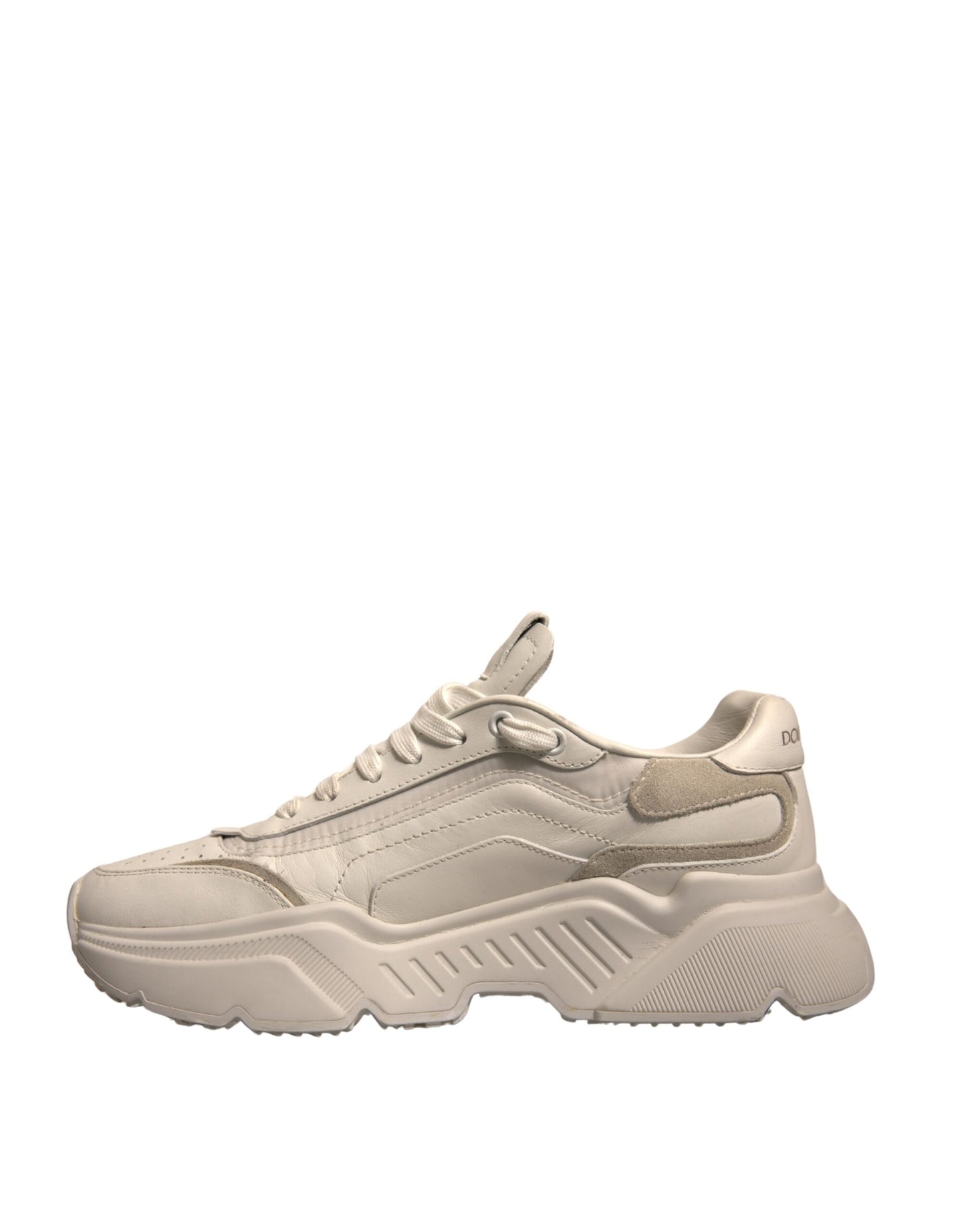 Dolce & Gabbana Weiß Daymaster Leder Low Top Turnschuhe Schuhe