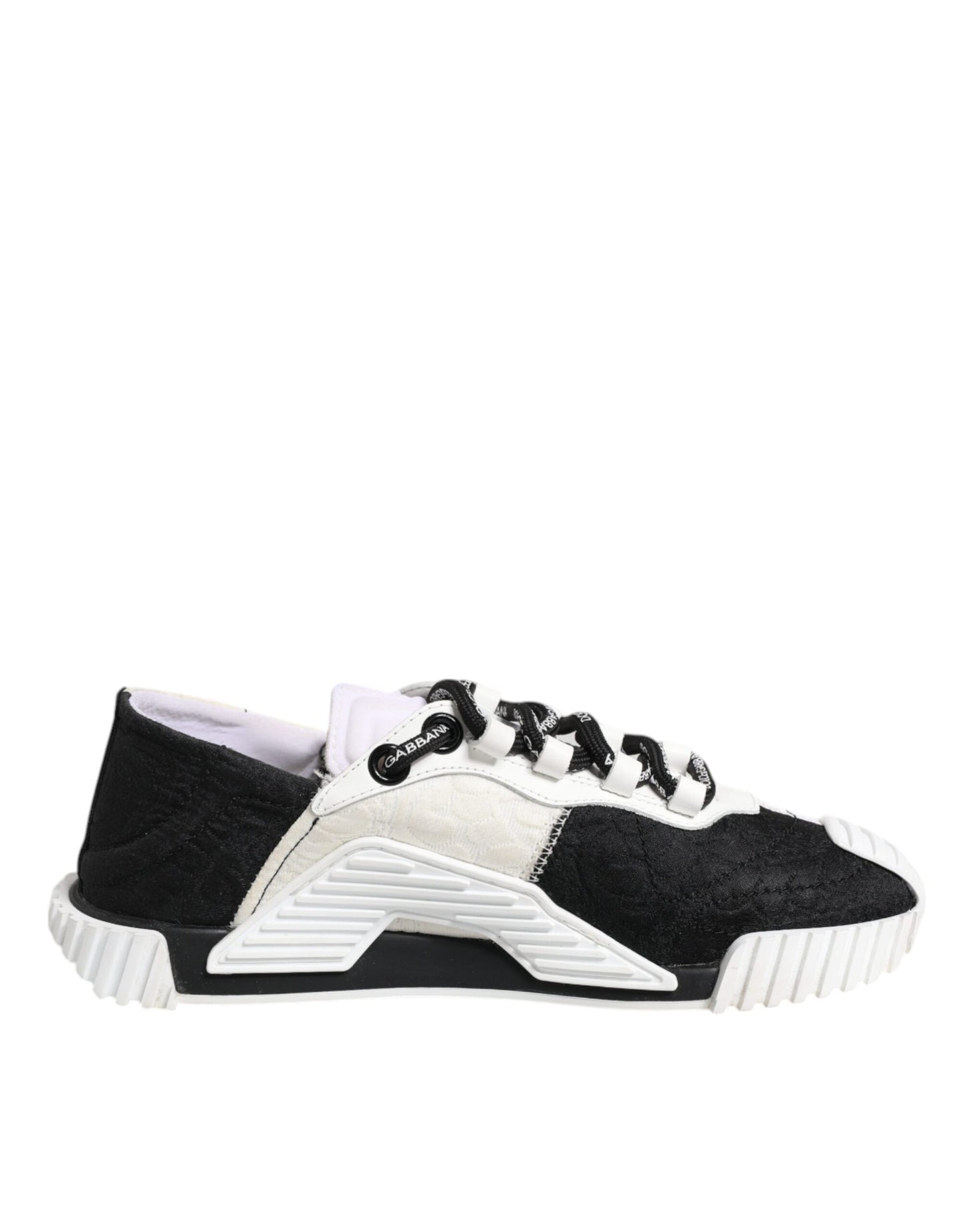 Dolce & Gabbana Weiß Schwarz NS1 Low Top Turnschuhe Schuhe