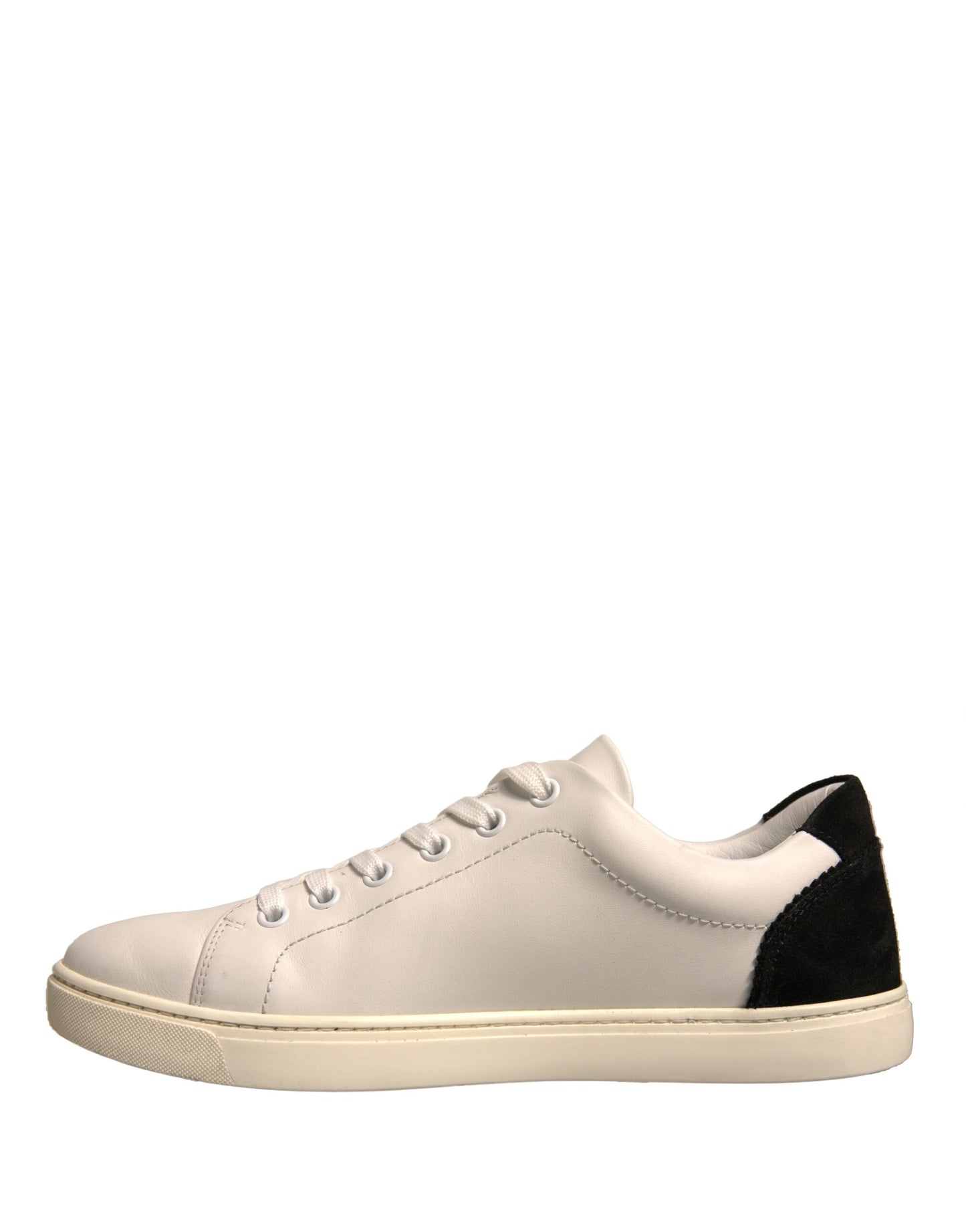Dolce & Gabbana Weiß Wildleder Leder Low Top Turnschuhe Schuhe