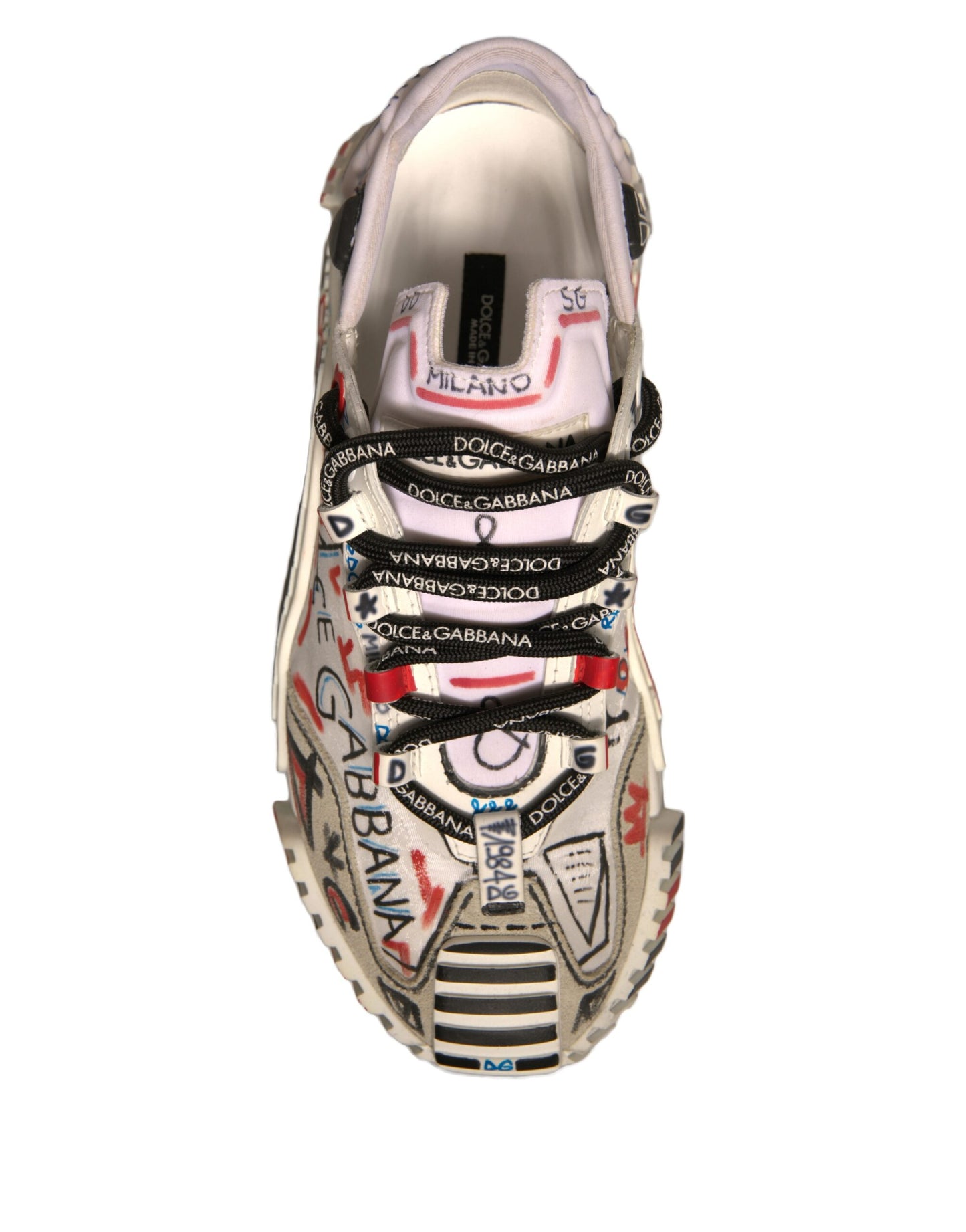 Dolce & Gabbana Multicolor Wildleder Stoff NS1 Turnschuhe Schuhe
